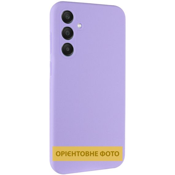 Чохол Silicone Cover Lakshmi Full Camera (AAA) для Samsung Galaxy A12 Бузковий / Dasheen