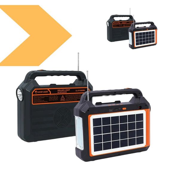 Ліхтар-радіо-блютуз із сонячною панеллю XPRO EP-0158 (MER-15361_696) | Зображення 1