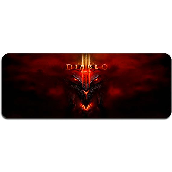 Килимок 400*900 тканинний "Diablo7" з боковою прошивкою, товщина 2 мм, Пакет