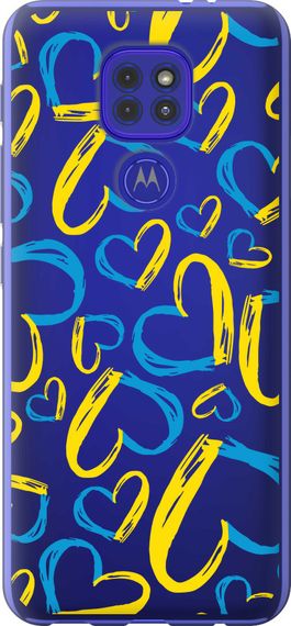 Чехол на Motorola G9 Play Сердца UA "5292u-2105-17620"