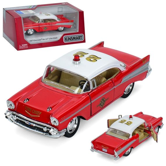 Інерційна машинка 1957 Chevrolet Bel Air (Fire Chirf) Kinsmart KT 5325 W | Зображення 2