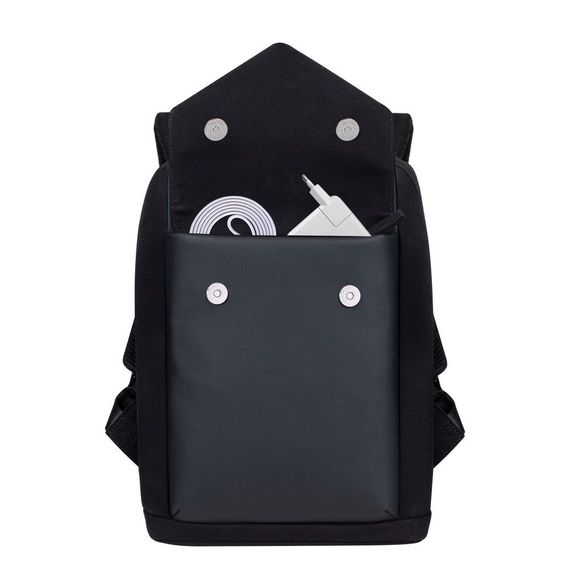 Рюкзак городской Rivacase 8521 Cardiff / Black 25х35х11 см черный | Зображення 6