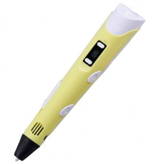 3D ручка Smart 3D Pen 2 c LCD дисплеем. Цвет: желтый | Зображення 3