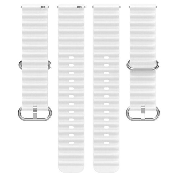 Ремінець силіконовий Primolux Ocean для годинника Xiaomi Amazfit GTS 2 / GTS 3 / GTS 4 - White | Зображення 2