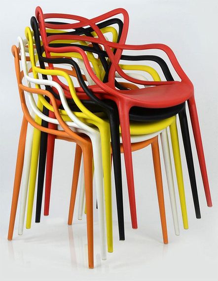 Крісло Masters Chair жовтий пластик PP, дизайн Philippe Starck | Зображення 6