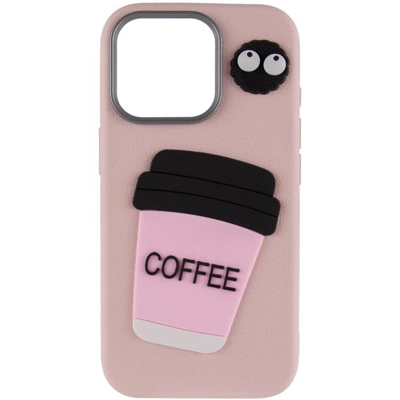 Чохол TPU Leather Toys для Apple iPhone 11 Pro (5.8") Coffee / Pink | Зображення 1
