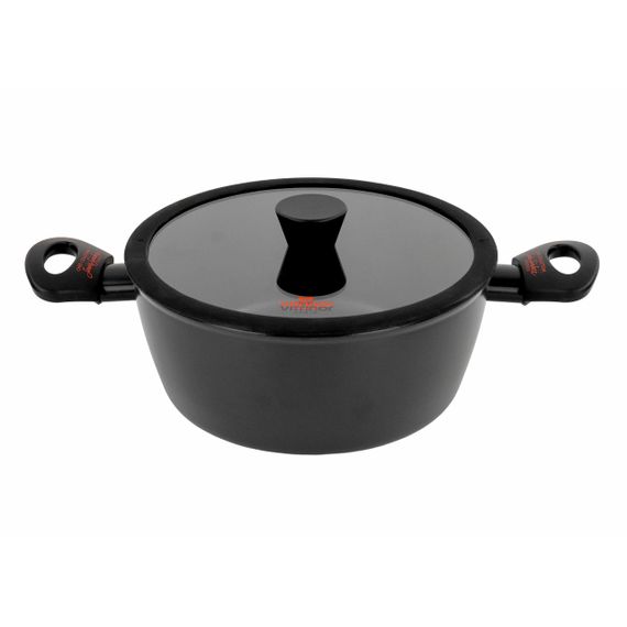 Кастрюля с крышкой VITRINOR CHEF COLLECTION, 24 см, 3,8 л, с антипригарным покрытием. | Зображення 1