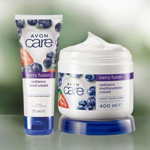 Набор для Тела и Рук «Ягодный Микс» Avon Care | Клубника + Черника | Крем для Рук 75 мл