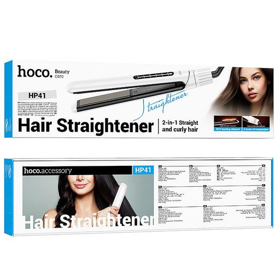 Випрямляч для волосся Hoco HP41 Crystal Smooth White | Зображення 5