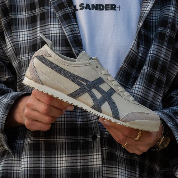 Кросівки Asics весна літо колір білий/блакитний | Зображення 3