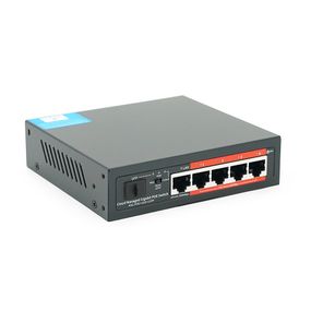 4-портовый гигабитный управляемый PoE коммутатор YOSO YO204-52 с 4 портами POE 1000Мбит + 1 UP-Link 1000Mбит +1 SFP, 52V/52W.