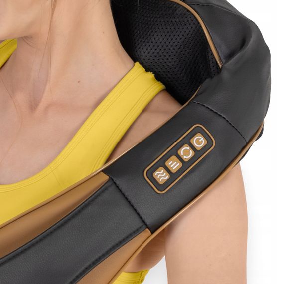 Накидка-масажер 4FIZJO Shiatsu Pro+ для шиї та спини Black/Gold (P-5907739312358) | Зображення 4