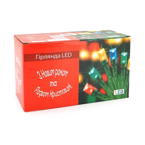 Гірлянди 330LED Водоспад (White), 8 режимів, 3*2метри, прозора ізоляція, BOX | Зображення 1