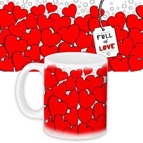 Чашка з принтом Full of love 330 мл (KR_L125)