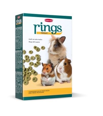 Padovan Rings дополнительный корм для кроликов и грызунов, 150 гр