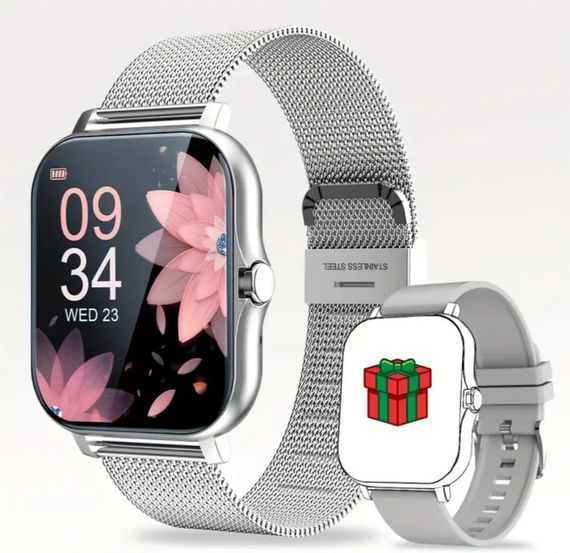 Смарт годинник сірий Lige Y13 з двома ремінцями | Зображення 4