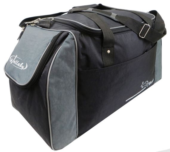 Спортивная сумка 59L Wallaby, Украина черная с серым | Зображення 3
