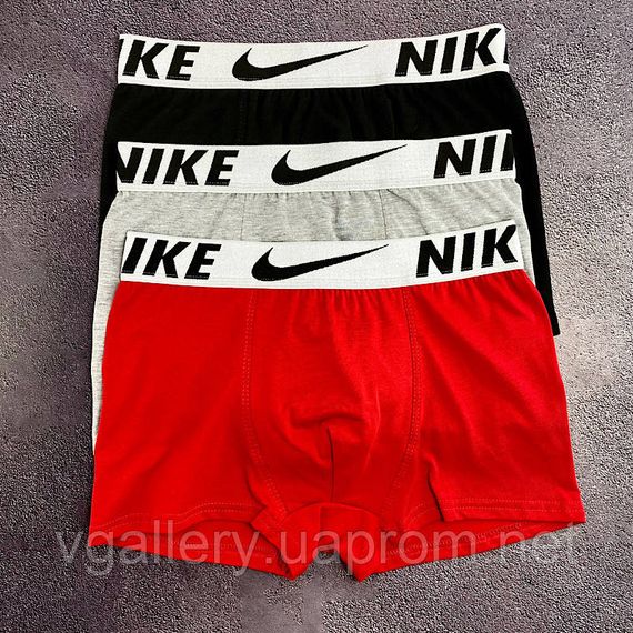 Мужские трусы Nike, мужские боксеры Найк, хлопковые трусы Найк Премиум качества XL, Красный | Зображення 1