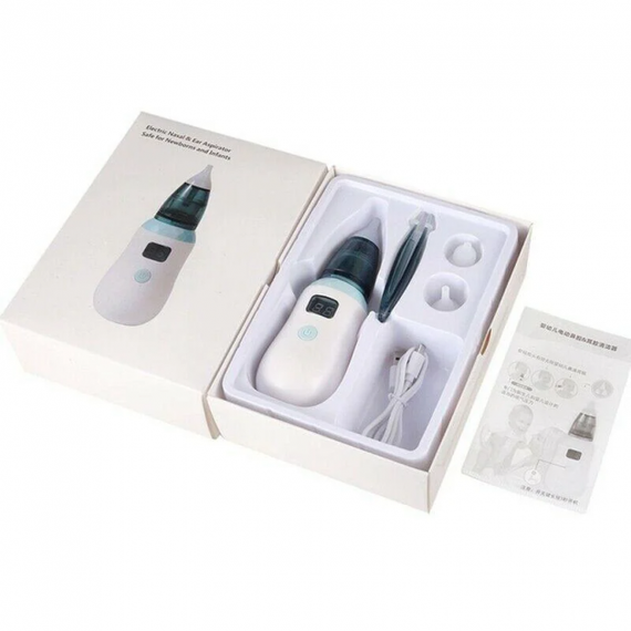 Аспіратор дитячий акумуляторний 2-в-1 XPRO BABY NOSE з LED-дисплеєм білий (MER-14821_318) | Зображення 6