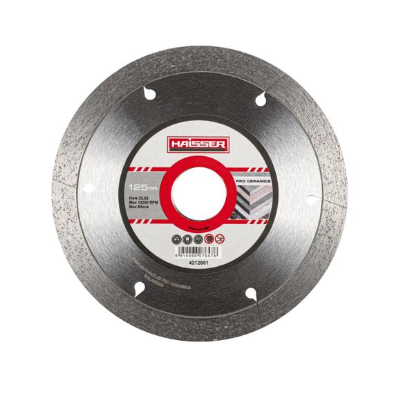 Диск алмазний Pro ceramics 125х1.6х10х22.23 Haisser