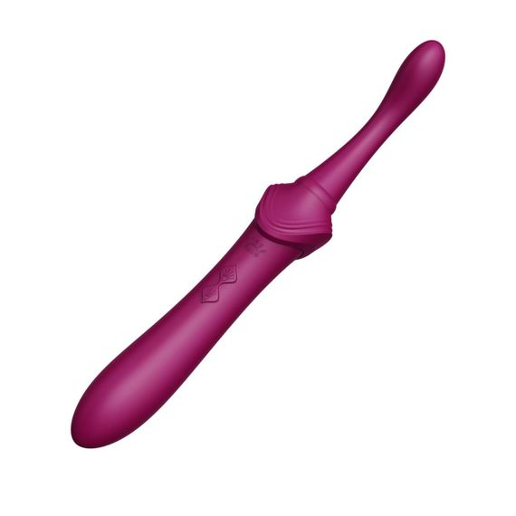 Вагінально-кліторальний вібратор Zalo — Bess Velvet Purple, мультифункціональний із насадками Sex Aura | Зображення 5