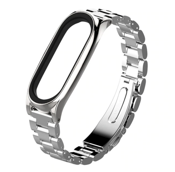 Металлический ремешок Primo Mijobs для фитнес-браслета Xiaomi Mi Band 3 - Silver