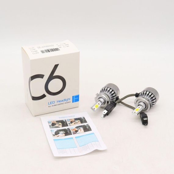 C6-H7, Комплект світлодіодних LED ламп 2 шт, 36W / Автомобільні лампи для фар / Автолампи | Зображення 9