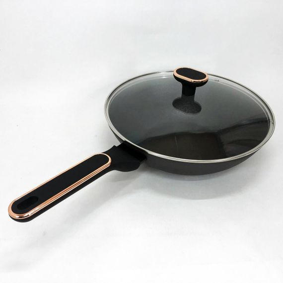 Сковорода Magio MG-1168 з кришкою 28 см кована антипригарна, сковорода якісна на плиту | Зображення 5