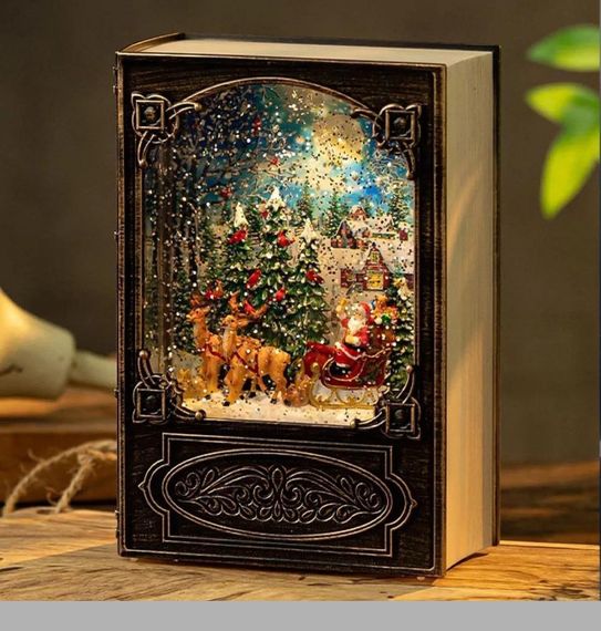 Новий музичний нічник книга XMAS WDL-24023A 19,1 см (47697-10090_818)