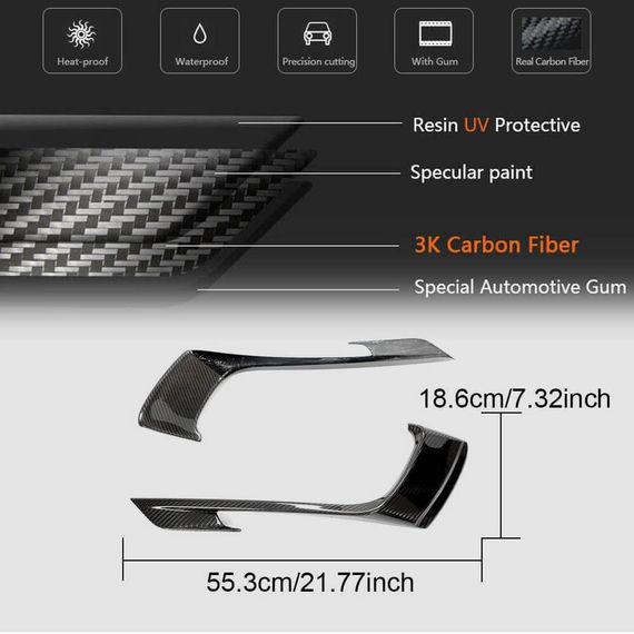 Накладки на противотуманные фары (2016-2019, карбон) для Porsche Boxster/Cayman 982 (718) 2016- гг | Зображення 5