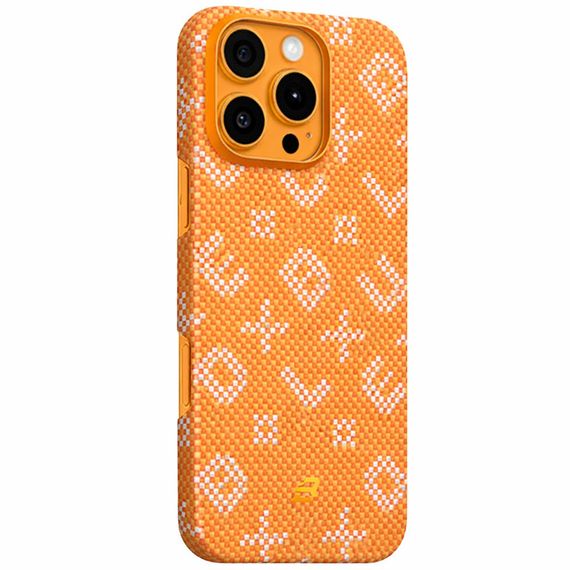 TPU+PC чохол Blueo Gilded Tactile Woven with MagSafe для Apple iPhone 16 Pro Max (6.9") Orange