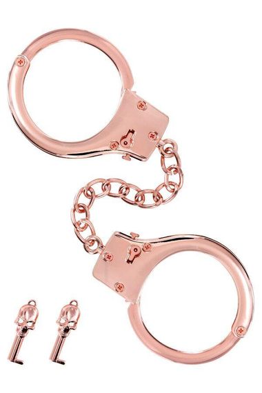Наручники Fetish Tentation Premium Chick wrist cuffs in rose-gold metal Sex Aura