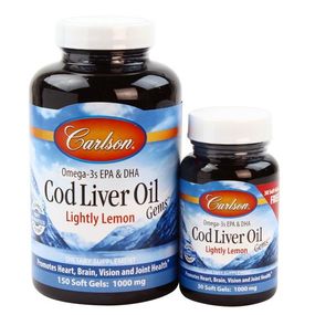 Жир із печінки тріски Carlson Labs Cod Liver Oil 150+30 Caps Lemon