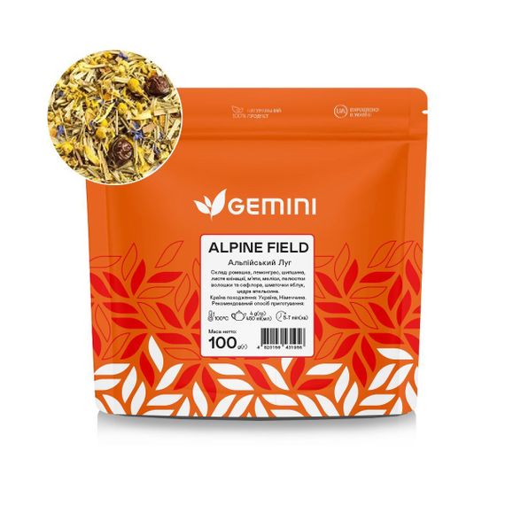 Чай трав’яний Gemini Alpine Field Альпійський луг 100г