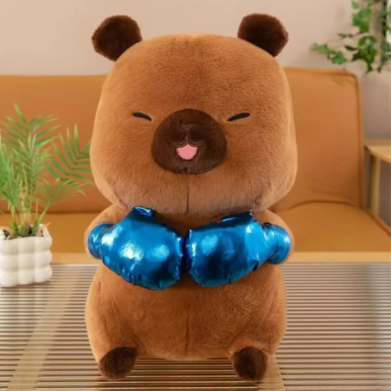 М'яка іграшка Капібара боксер, 47 см, рожевий, коричневий, бежевий Капібара | Зображення 9