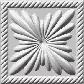 Розетка декоративная Simja R108, 108х108 мм