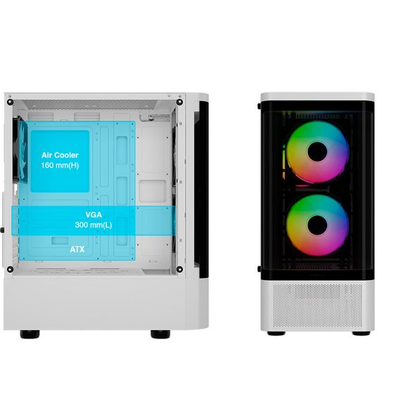 Корпус Gamdias TALOS E3 CG WH (4711514501209) | Зображення 9