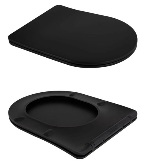 Унітаз підвісний Qtap Scorpio Ultra Quiet, з сидінням Slim Duroplast/ Soft-close/ Quick Release QT14332380AMB | Зображення 3