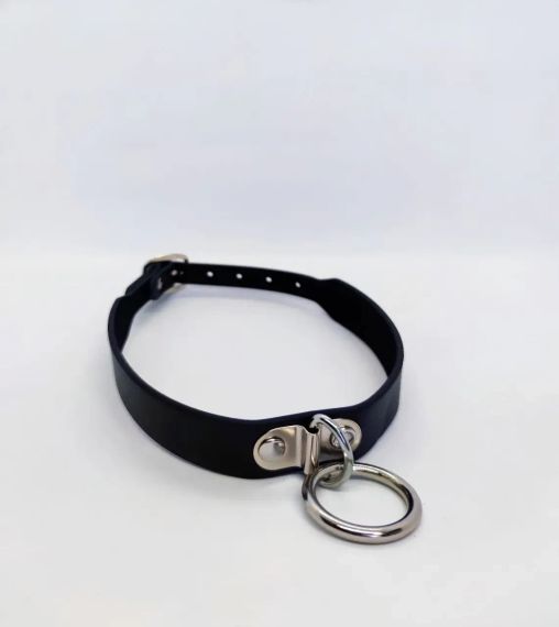 Нашийник з кільцем Collar black with ring Sex Aura