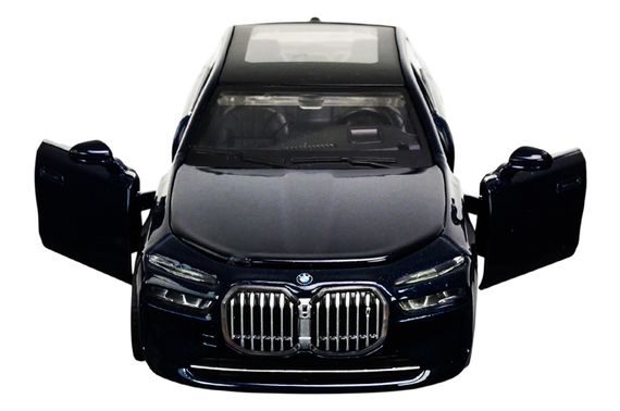 Машина металева 68730 1:32 BMW I7, на батарейки, світло, звук, відкриваються двері, капот, багажник, у коробці 20x9x9 см АВТОПРОМ | Зображення 5
