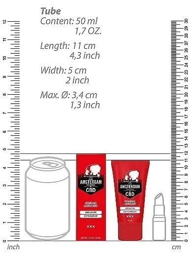 Вагинальный гель на водной основе с пролонгирующим эффектом Original CBD from Amsterdam - Numbing Lubricantl, 50 ml Sex Aura | Зображення 3