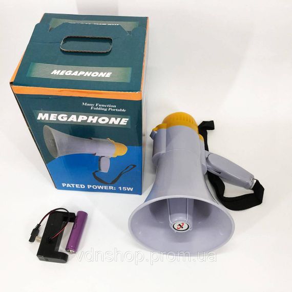 Мегафон для заходів на свіжому повітрі MEGAPHONE, Потужний гучномовець, Мегафон для екскурсовода KF-76 | Зображення 9