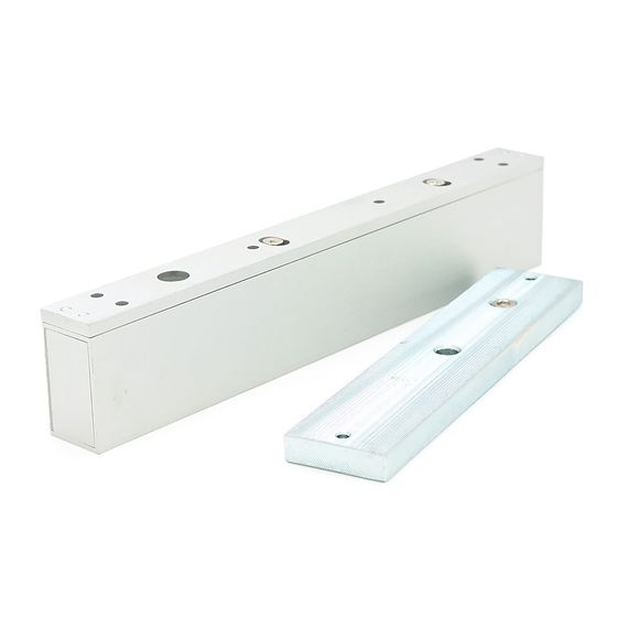 Електромагнітний замок MS-280LED + Кутник LS-280, до 280 кг, DC12V/350mA, 250х47х25 мм | Зображення 1