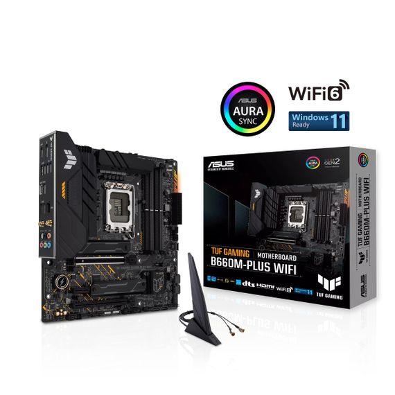 Материнcька плата ASUS TUF GAMING B660M-PLUS WIFI s1700 B660 4xDDR5 M.2 HDMI DP Wi-Fi BT mATX 90MB1AZ0-M1EAY0 | Зображення 8