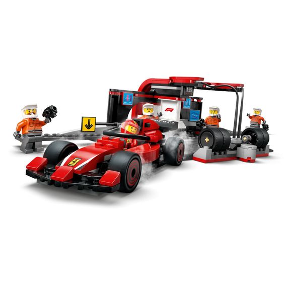 Конструктор LEGO City Піт-стоп і піт-екіпаж F1 з болідом Ferrari (60443) | Зображення 2