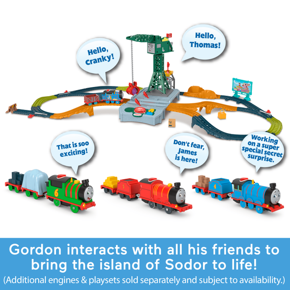 Паровозик Томас і друзі Моторизований поїзд Гордон, що розмовляє, Thomas & Friends Motorized Train Talking Gordon Engine | Зображення 6