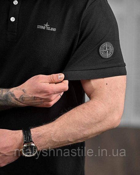 Чоловіча футболка поло Stone black 4 ДЛ6467 | Зображення 4