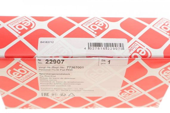 Наконечник тяги рулевой L Fiat Panda II 03-12 22907 | Зображення 4