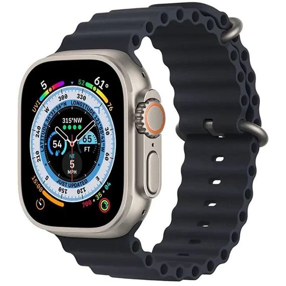 Ремешок Ocean Band для Apple Watch 38/40/41/42mm(ser.10) Черный / Midnight