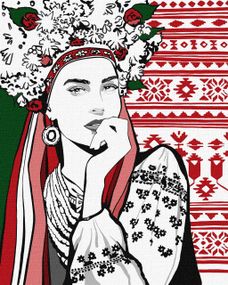 Картина за номерами "Чарівне українка" KHO4977 40х50